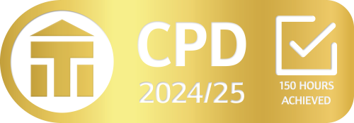 Continuous Professional Development (CPD) - 150 hours achieved logo